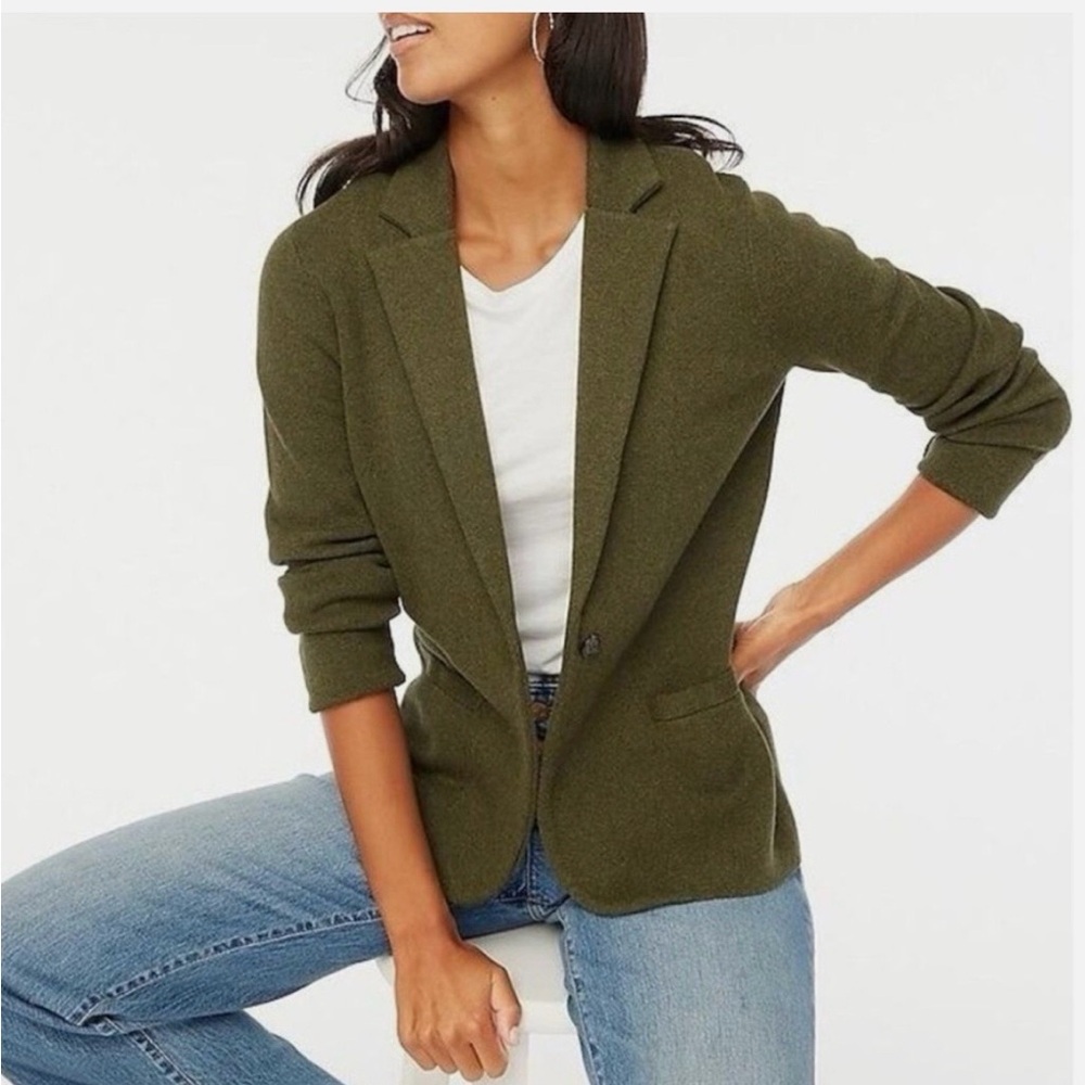 J Crew Women’s Schoolboy Blazer - olive green NWT - S